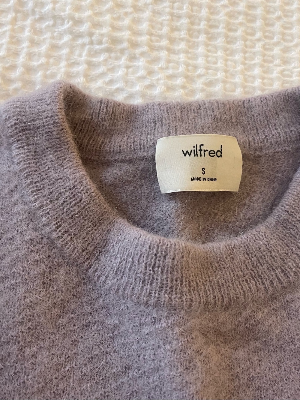 Wilfred Soft Lavender Scoopneck Sweater